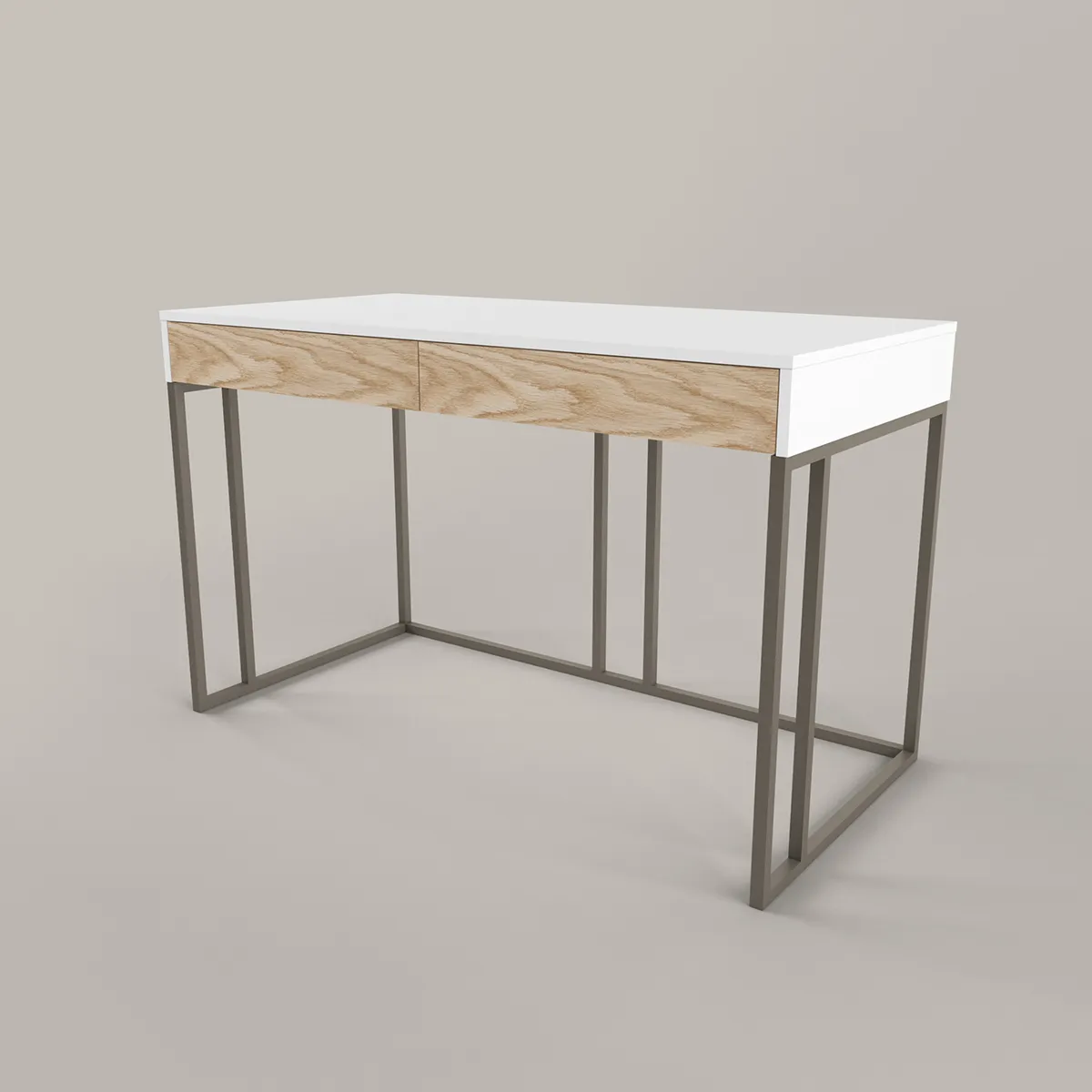 Стол Тури Белый Графит