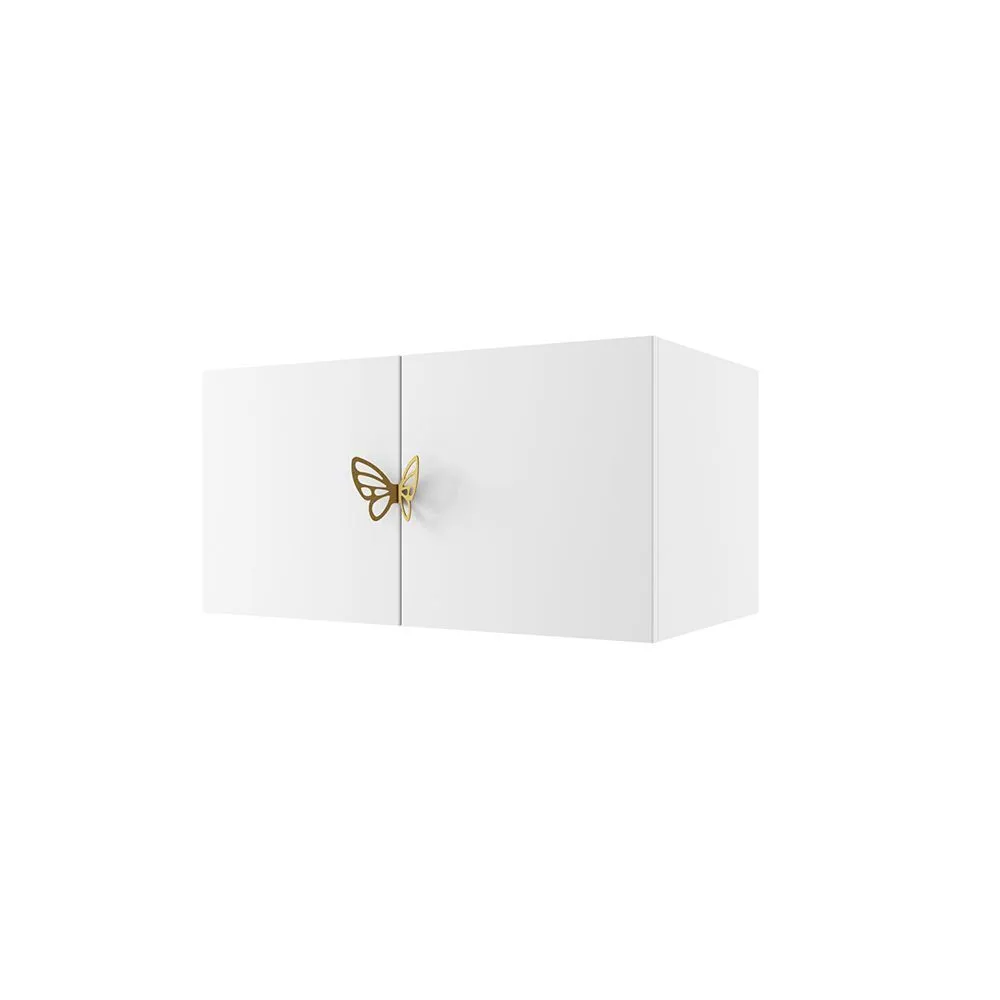 img-Антресоль 40 для книжного шкафа Мишель Белый золото 1