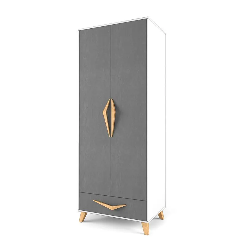 Шкаф 2+2 лайт Серый 1