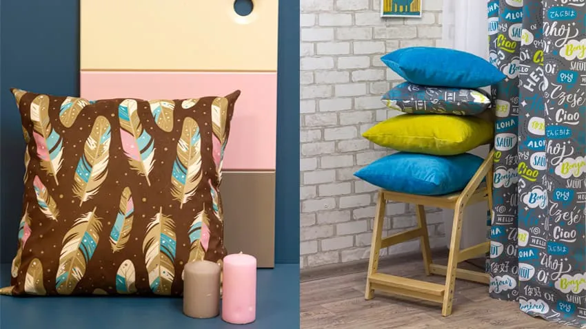 Детская комната с ярким текстилем