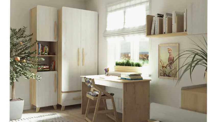 Белая цветовая палитра для детской комнаты