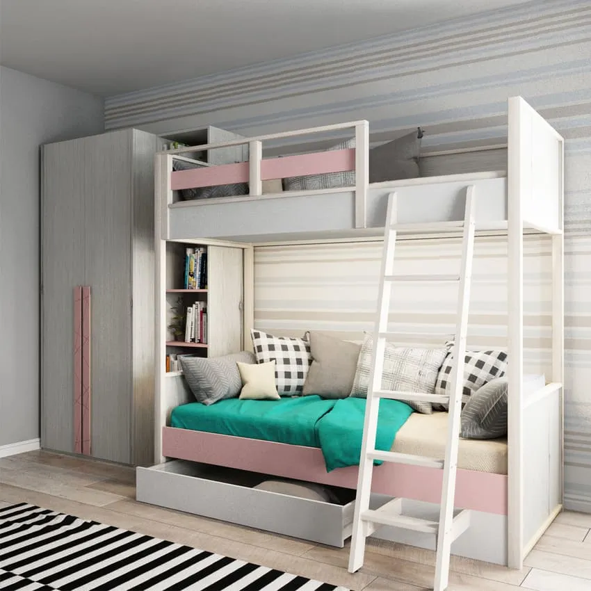 Розовая цветовая гамма для детской комнаты