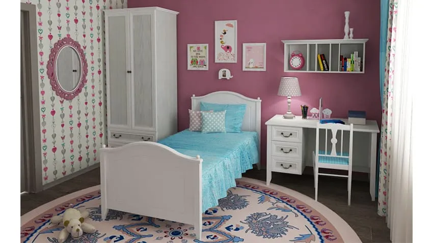 Сиреневая цветовая гамма для детской комнаты