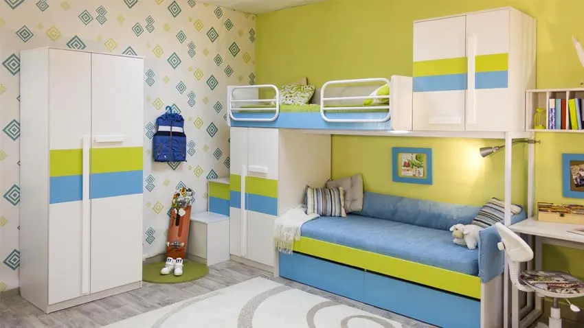 Желтая цветовая гамма для детской комнаты