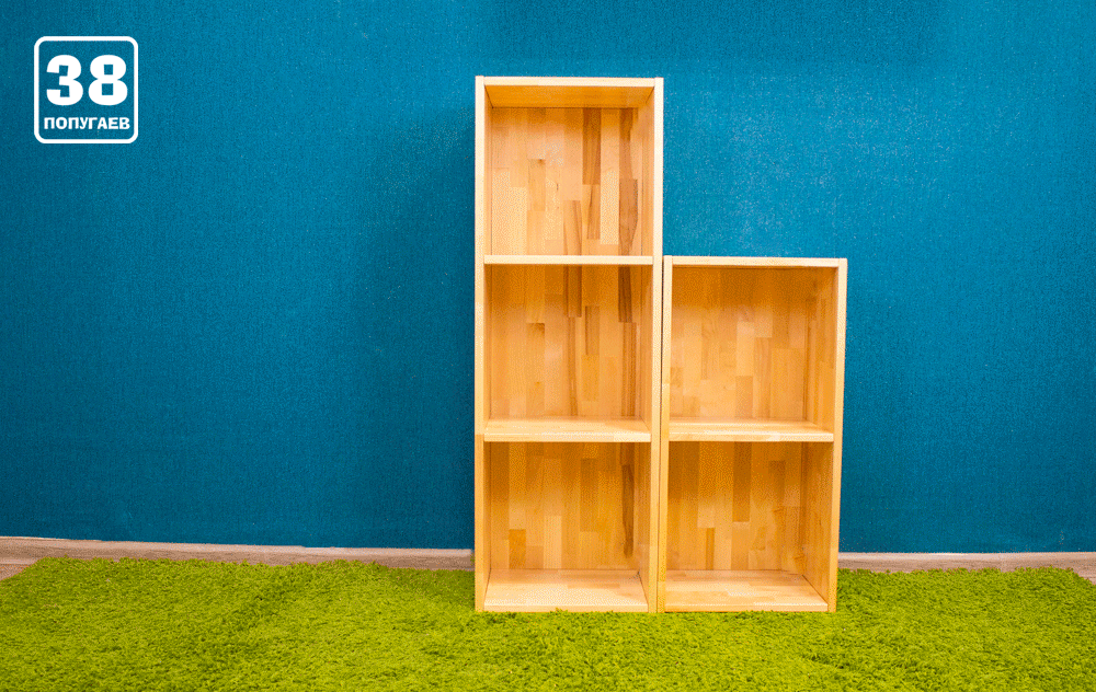 Полка 3 куба дерево 8