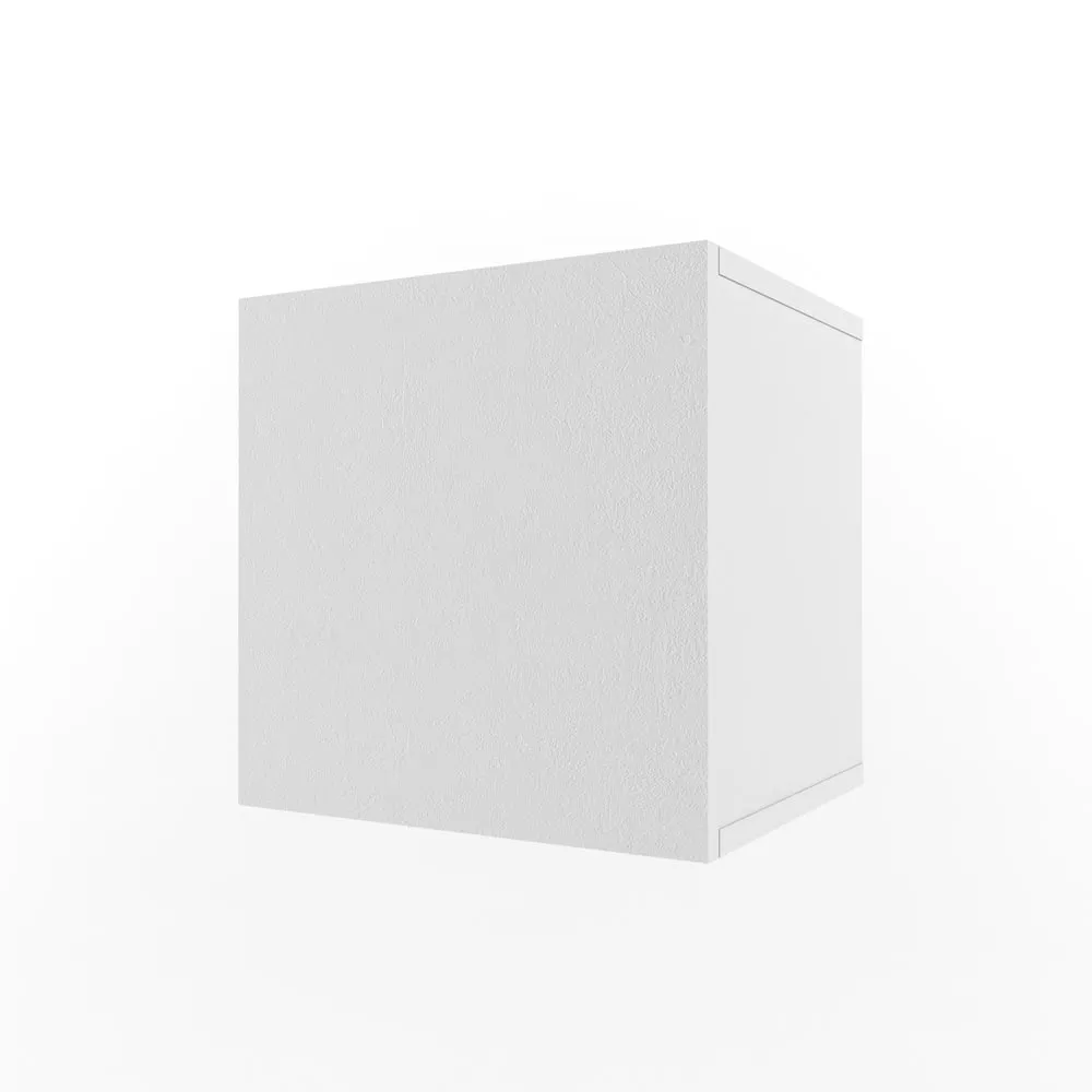 Полка Куб с фасадом белая