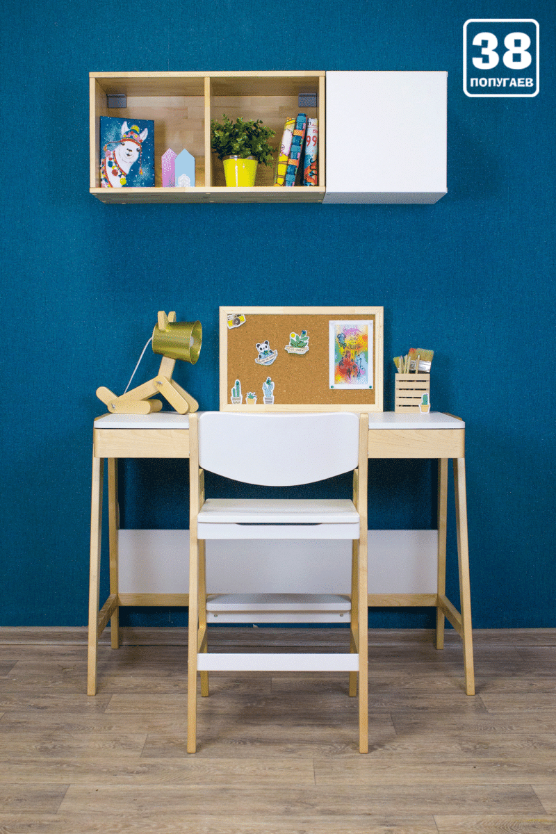 Растущая парта и стул с чехлом салют 4
